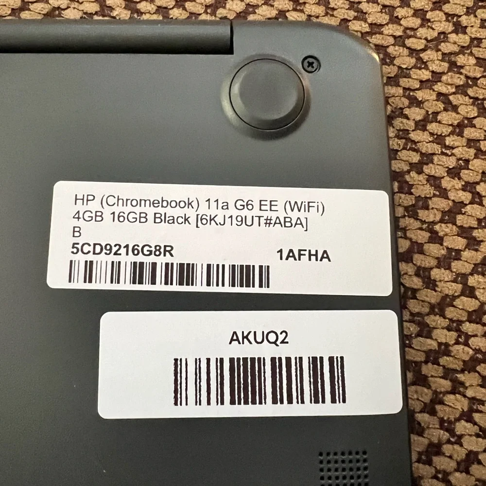 HP Chromebook 11 G6 EE in Black